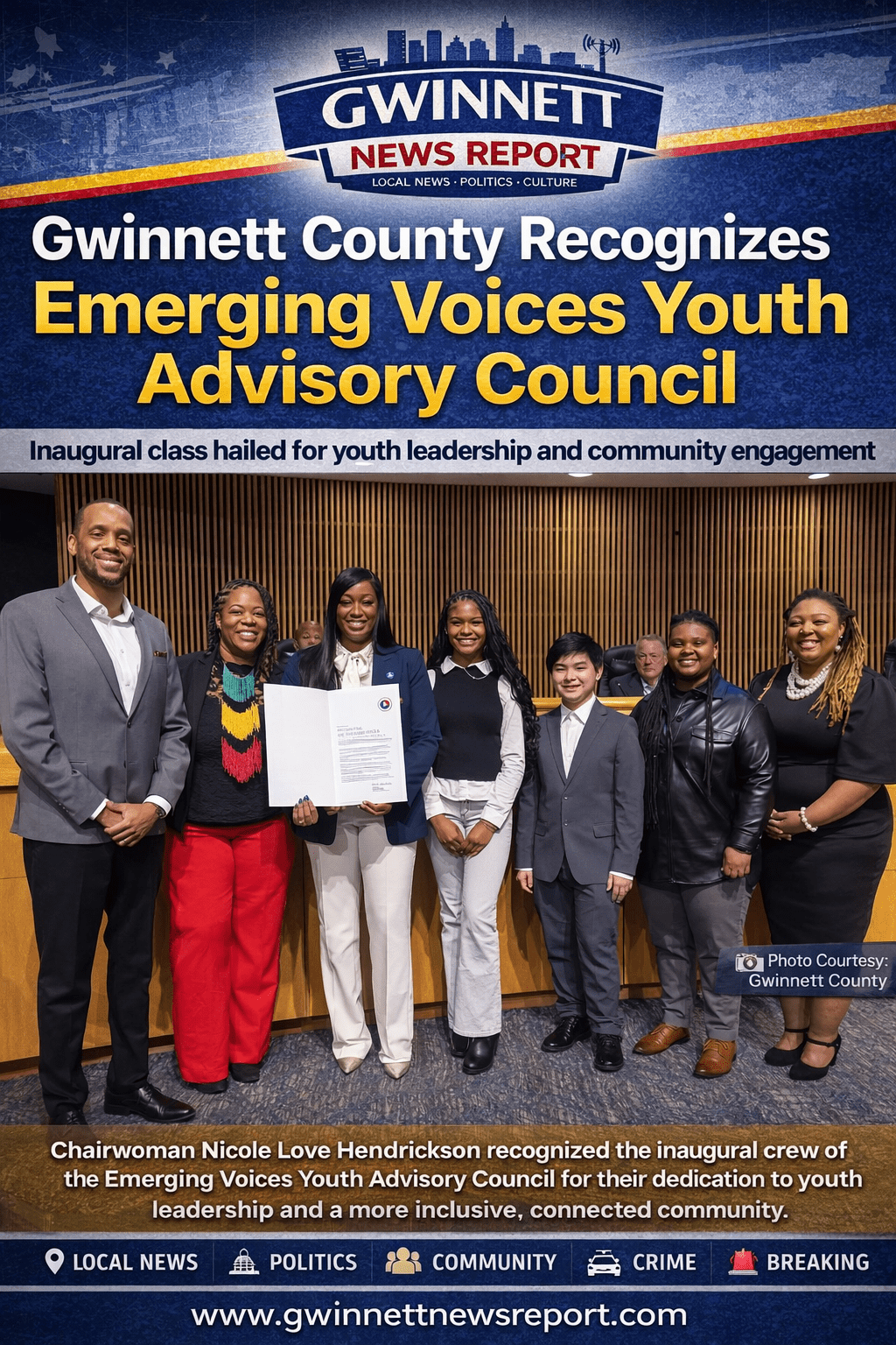 Youth Leadership Recognized by Gwinnett&nbsp;Officials