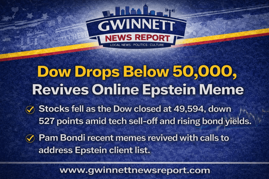 Dow Drops Below 50,000 as Market Sell-Off Revives Online Political&nbsp;Memes