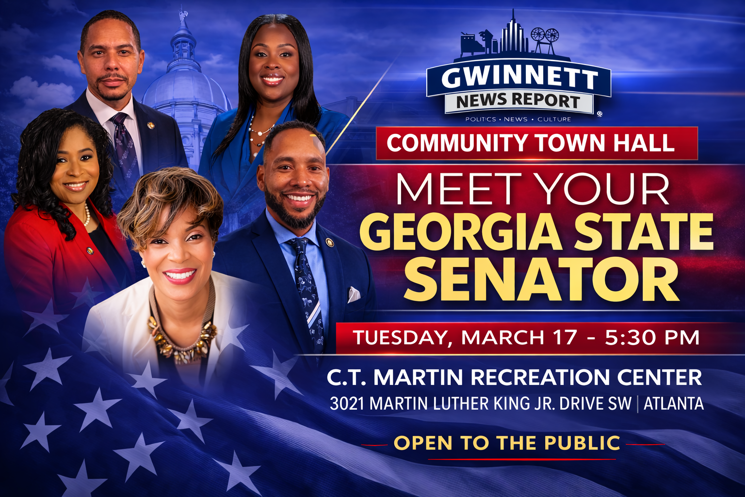 Atlanta Councilmembers Invite Residents to “Meet Your Georgia State Senator” Town Hall