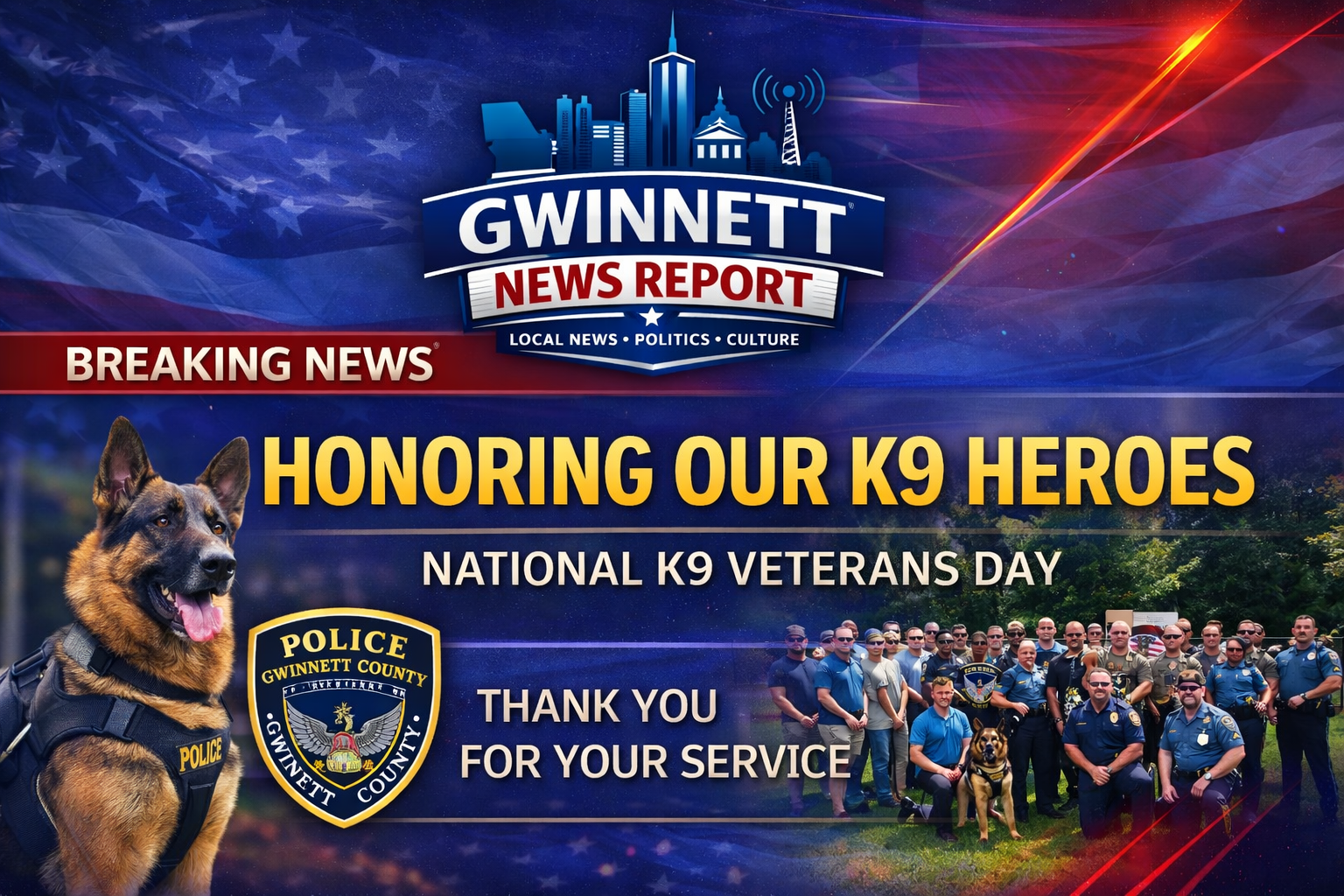 Celebrating the Service of K9s and Their Handlers in Gwinnett